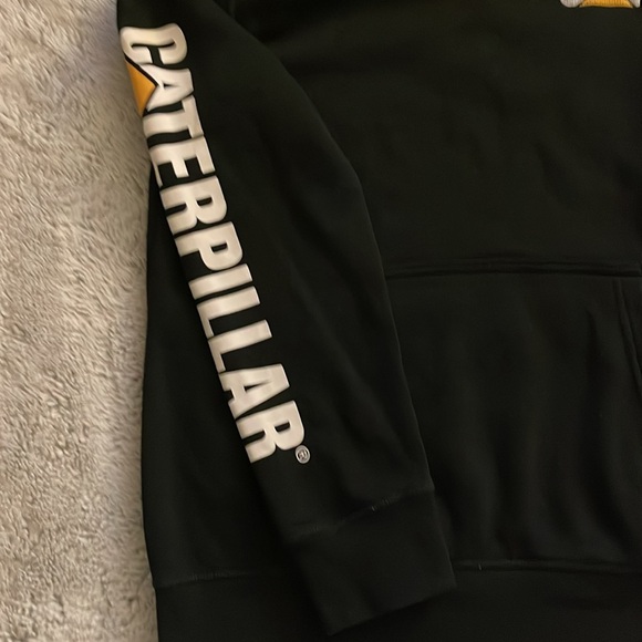 Caterpillar black hoodie sweatshirt, kids size L 14-16 - Picture 4 of 6